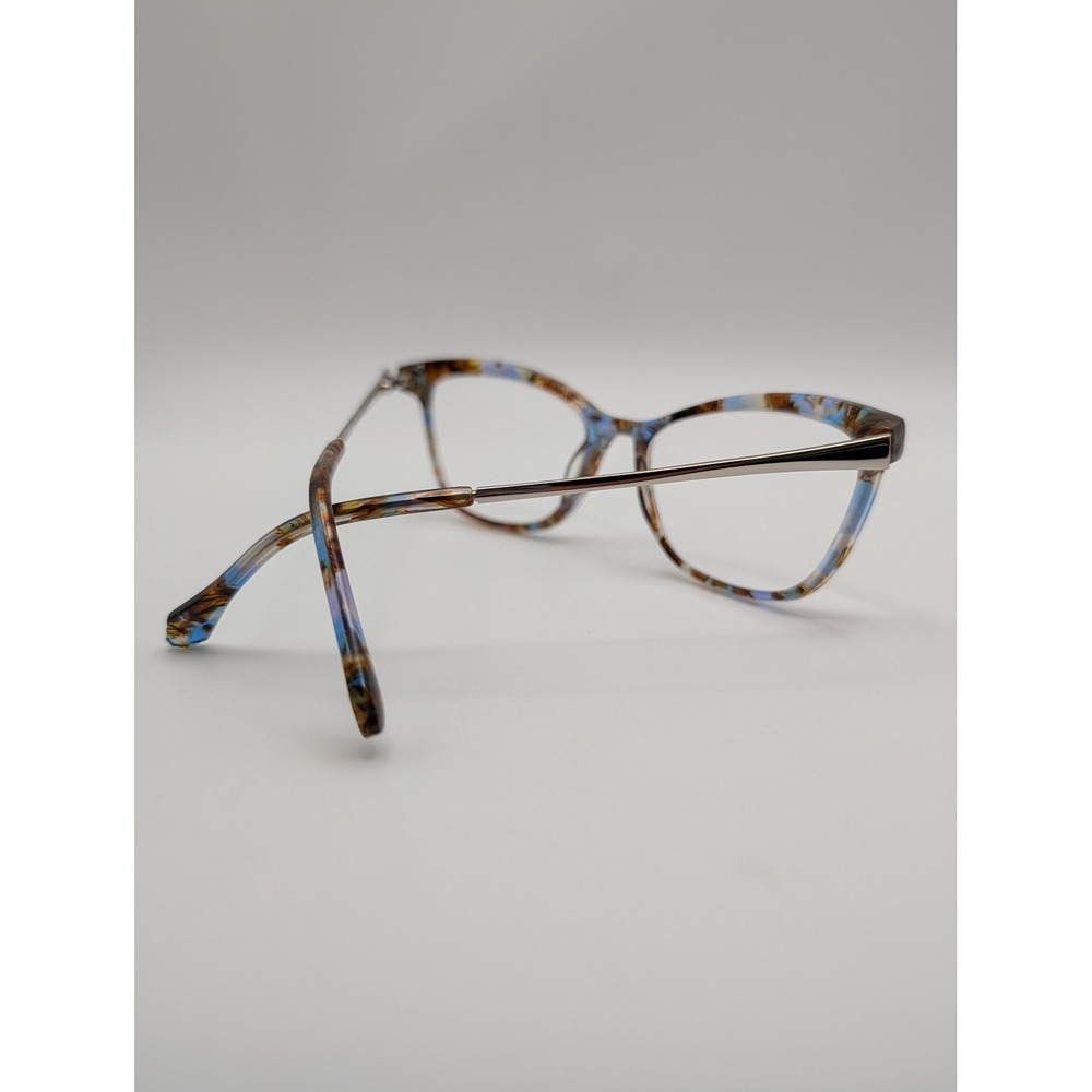 Badgley‎ Mischka Ellia Blue Cat Eye Eyeglass Frames 53-16-135 Women's Rx Glasses